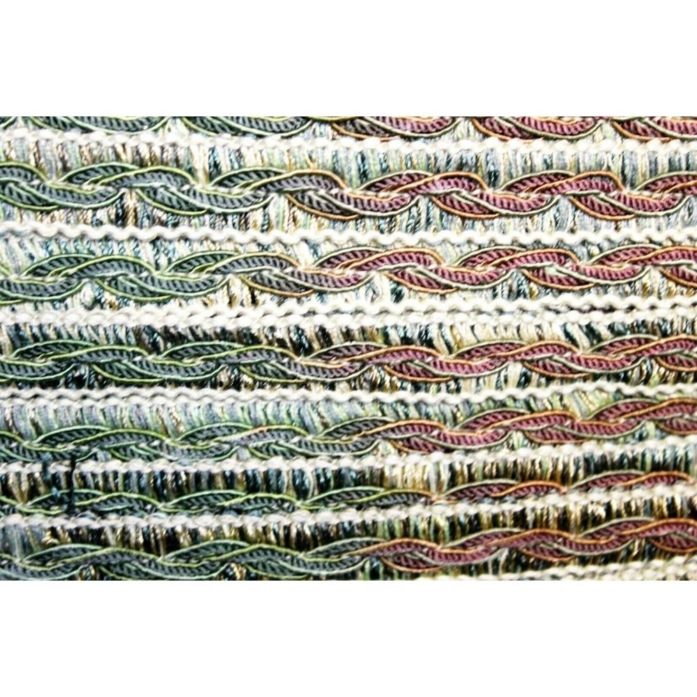 CONSO TRIM 021415 VNT19 Olive, Gold, Burgundy  3/4″ wide Woven Rope Twist Braid